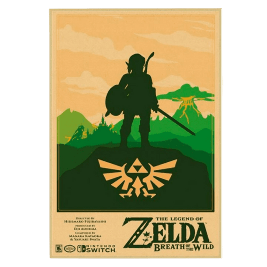 Zelda Poster Link Triforce