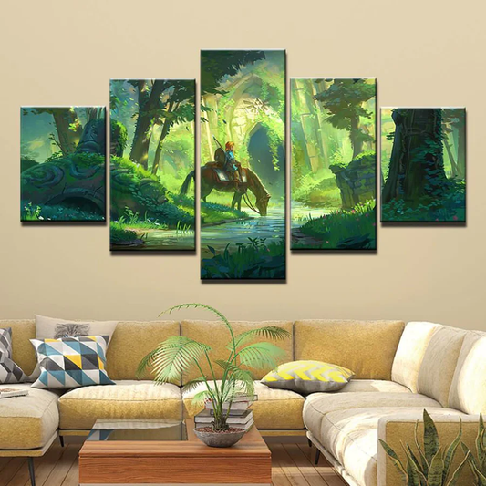 Zelda Wandbild Wald der Krogs