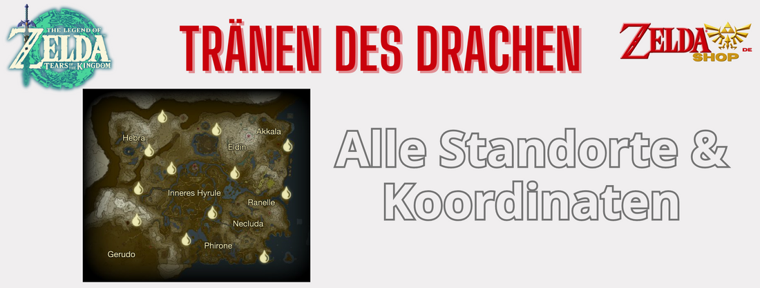 TotK Karte Alle 12 Die Tränen des Drachen Standorte und Koordinaten