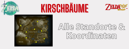 TotK Karte Alle 8 Kirschbaume | Standorte und Koordinaten