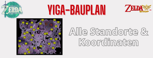 TotK Karte Alle Yiga Bauplan Standorte und Koordinaten