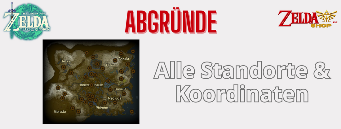 Zelda Tears of the Kingdom Karte Alle 36 Abgründe Standorte