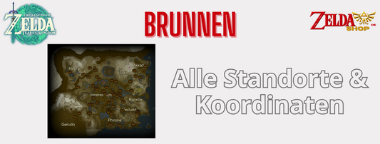 Zelda TotK Karte Alle 58 Brunnen Standorte und Koordinaten