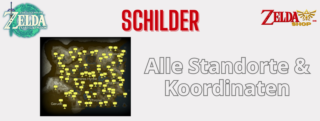 Zelda TotK Karte Alle 81 Schilder Standorte und Koordinaten