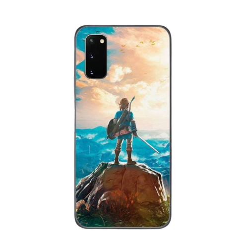 Samsung Hülle Zelda Link auf einem Berg