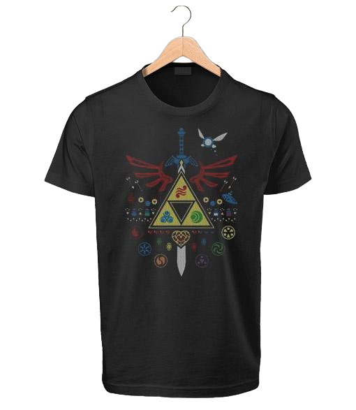 TShirt Zelda Triforce & Symbole