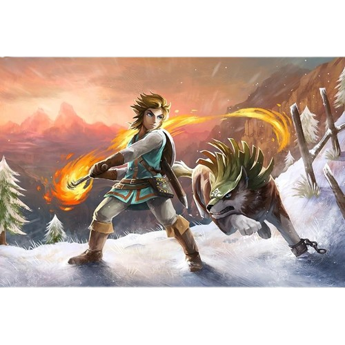 Puzzle Zelda Link und Wolf (BOTW) Bild